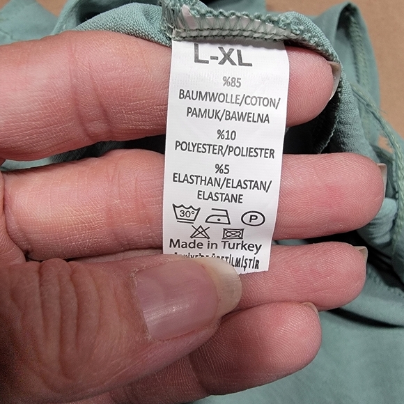 Jane's Size L-XL Sage Green Overalls / Jumpsuit, Excellent Used Condition - Picture 12 of 14